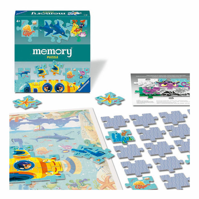 Puzzle de Memory Monde sous-marin