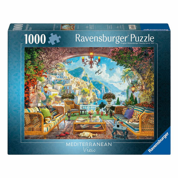 Legpuzzel Mediterraan Terrasuitzicht - 1000st.