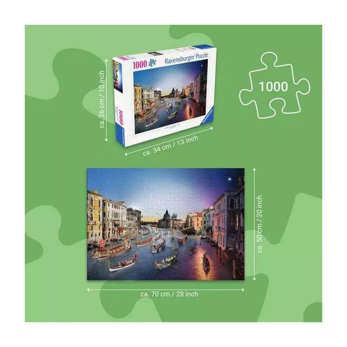 Ravensburger Legpuzzel Venetie van Dag Naar Nacht - 1000st.