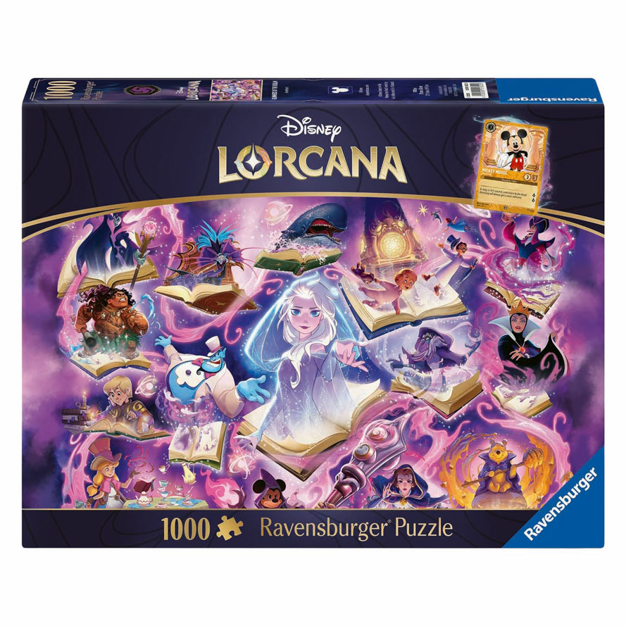 Legpuzzel Disney Lorcana Glimmers of the Realm: Amethyst - 1000st.