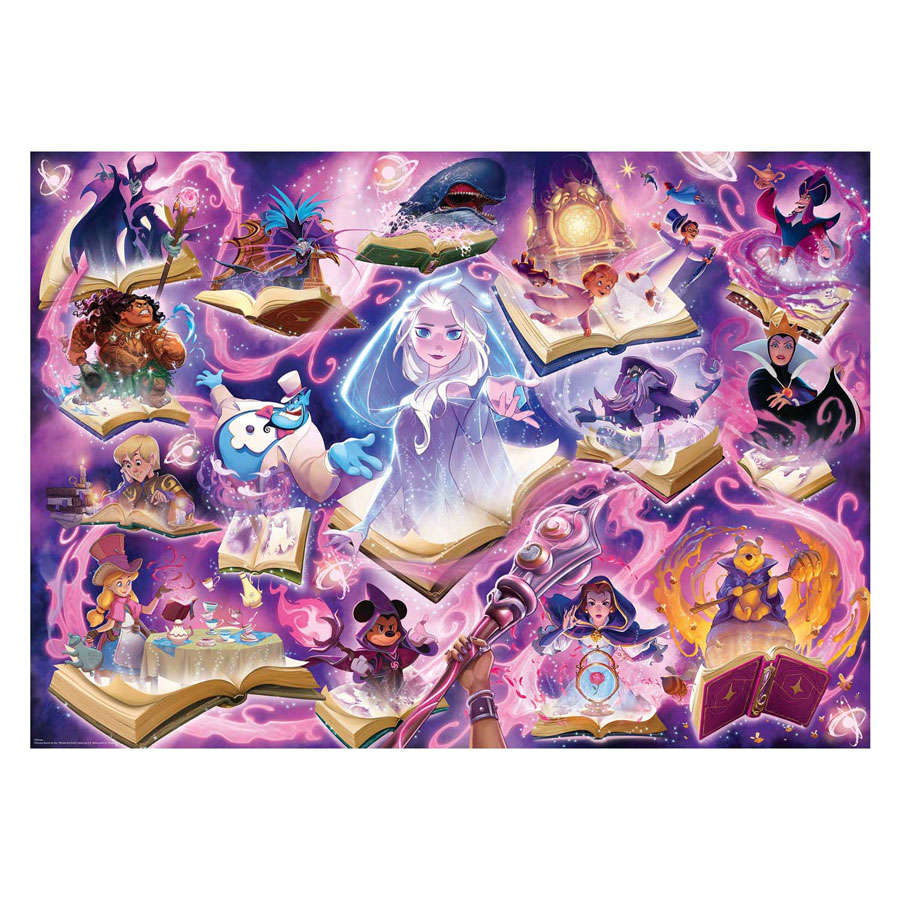 Legpuzzel Disney Lorcana Glimmers of the Realm: Amethyst - 1000st.