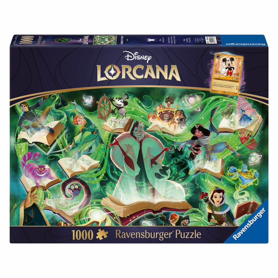 Legpuzzel Disney Lorcana Glimmers of the Realm: Emerald - 1000st.