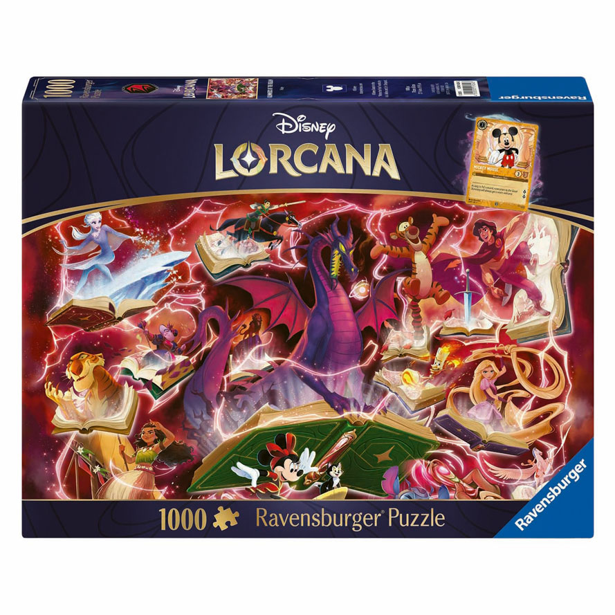 Legpuzzel Disney Lorcana Glimmers of the Realm: Ruby - 1000st.