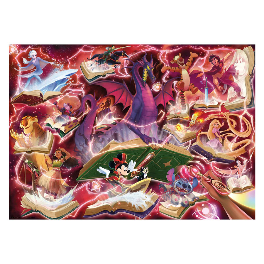 Legpuzzel Disney Lorcana Glimmers of the Realm: Ruby - 1000st.