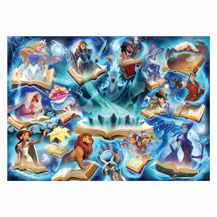 Legpuzzel Disney Lorcana Glimmers of the Realm: Sapphire - 1000st.