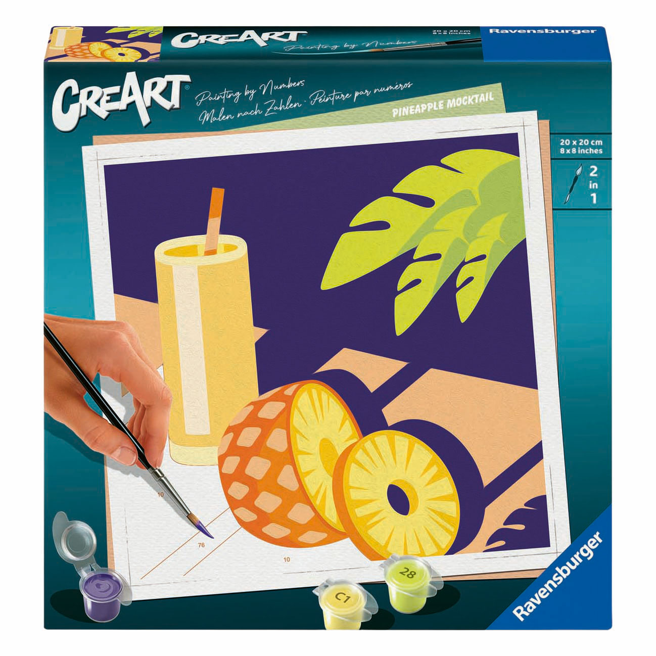 CreArt Schilderen op Nummer - Ananas