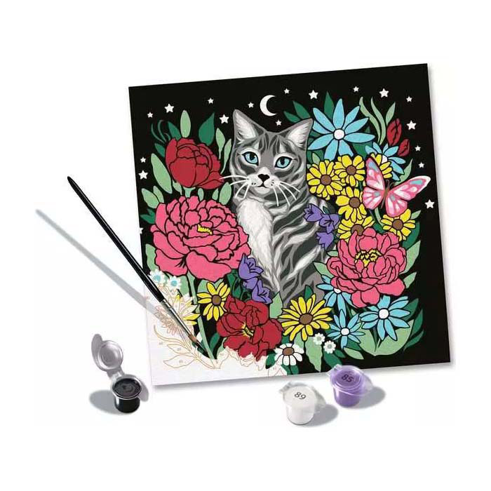 CreArt Pixie Cold Schilderen op Nummer - Kat