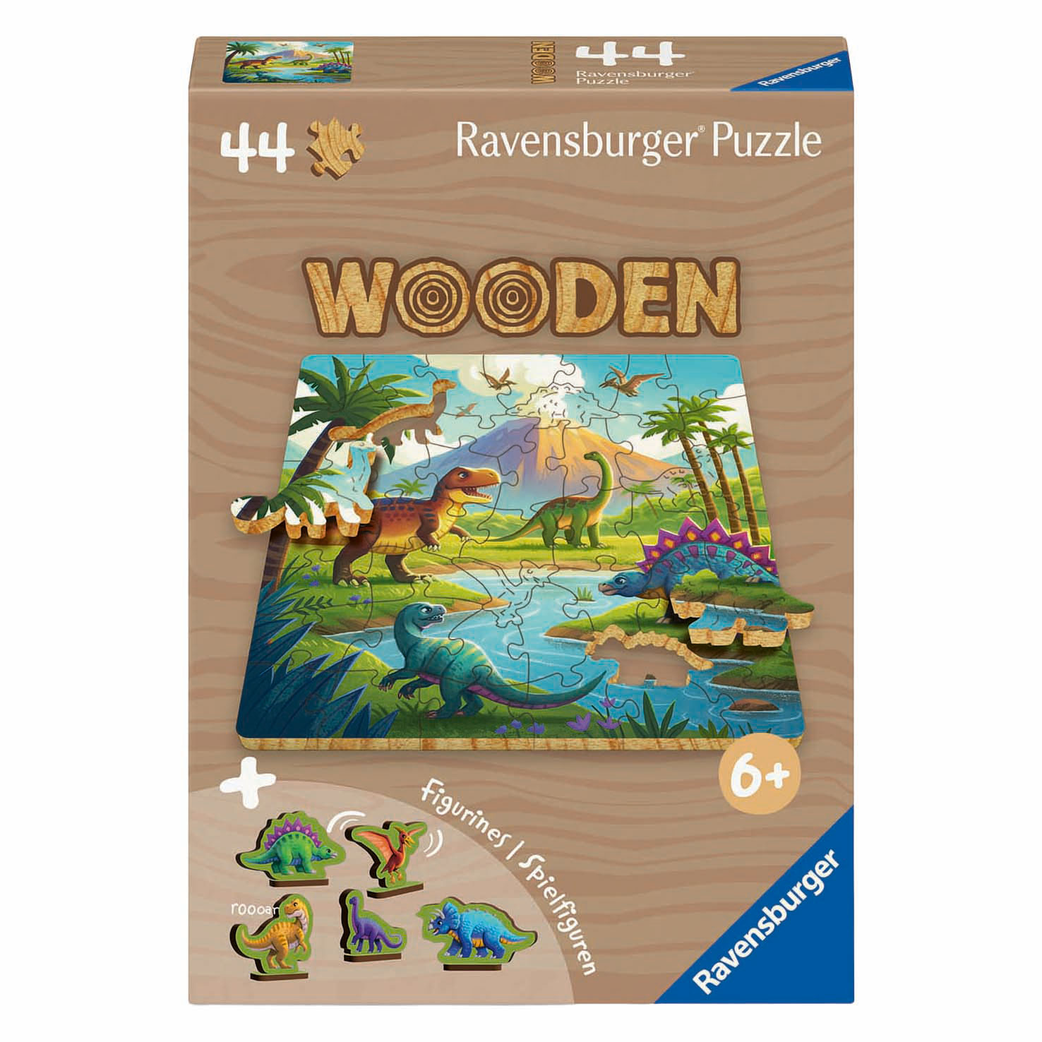 Houten Legpuzzel Dinosaurus - 44st.