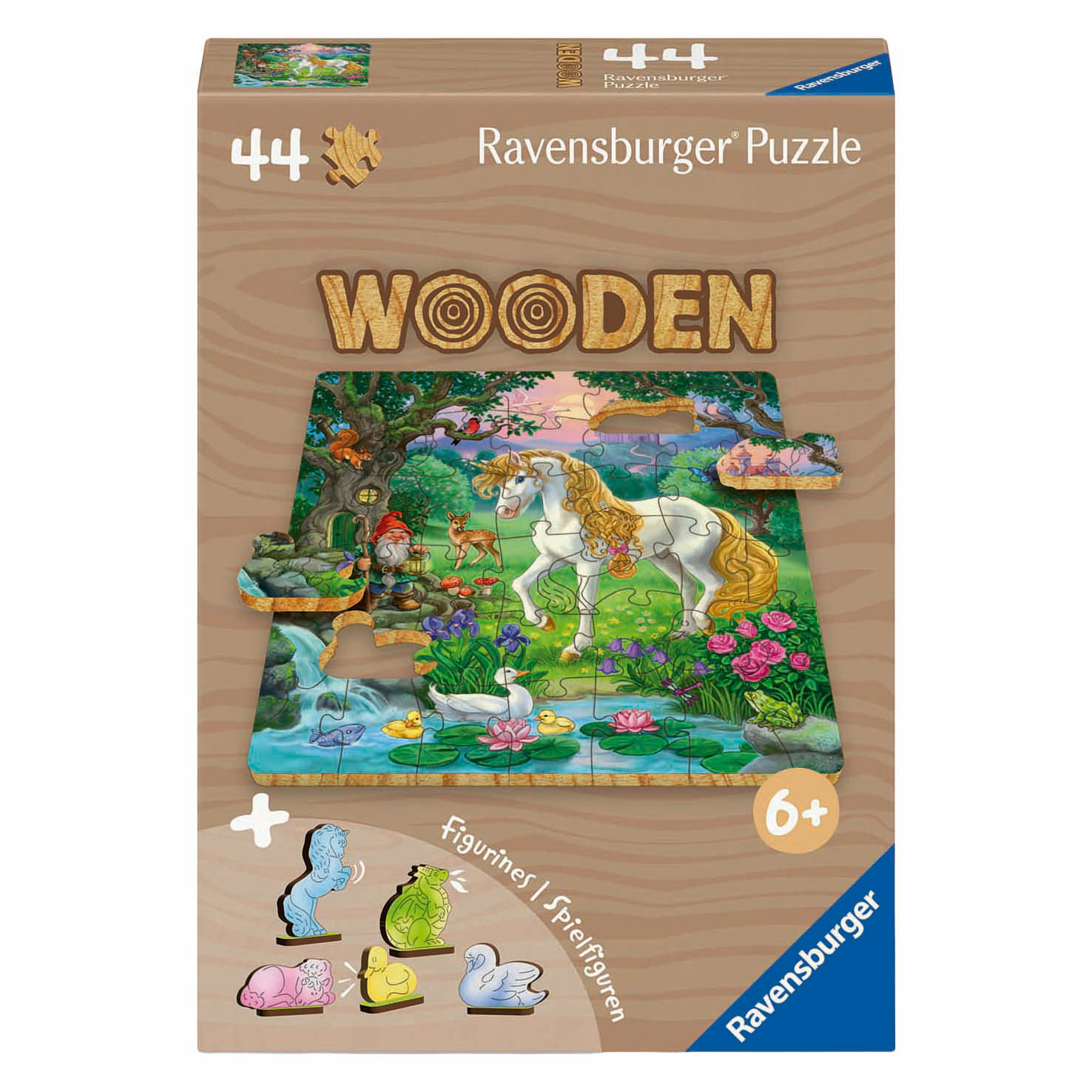 Puzzle en bois Licorne - 44 pièces.