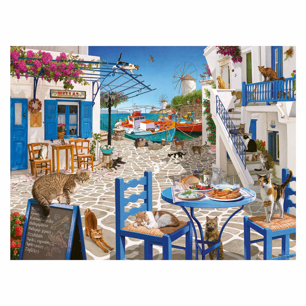 Puzzle Chats de Mykonos - 1500 pièces.