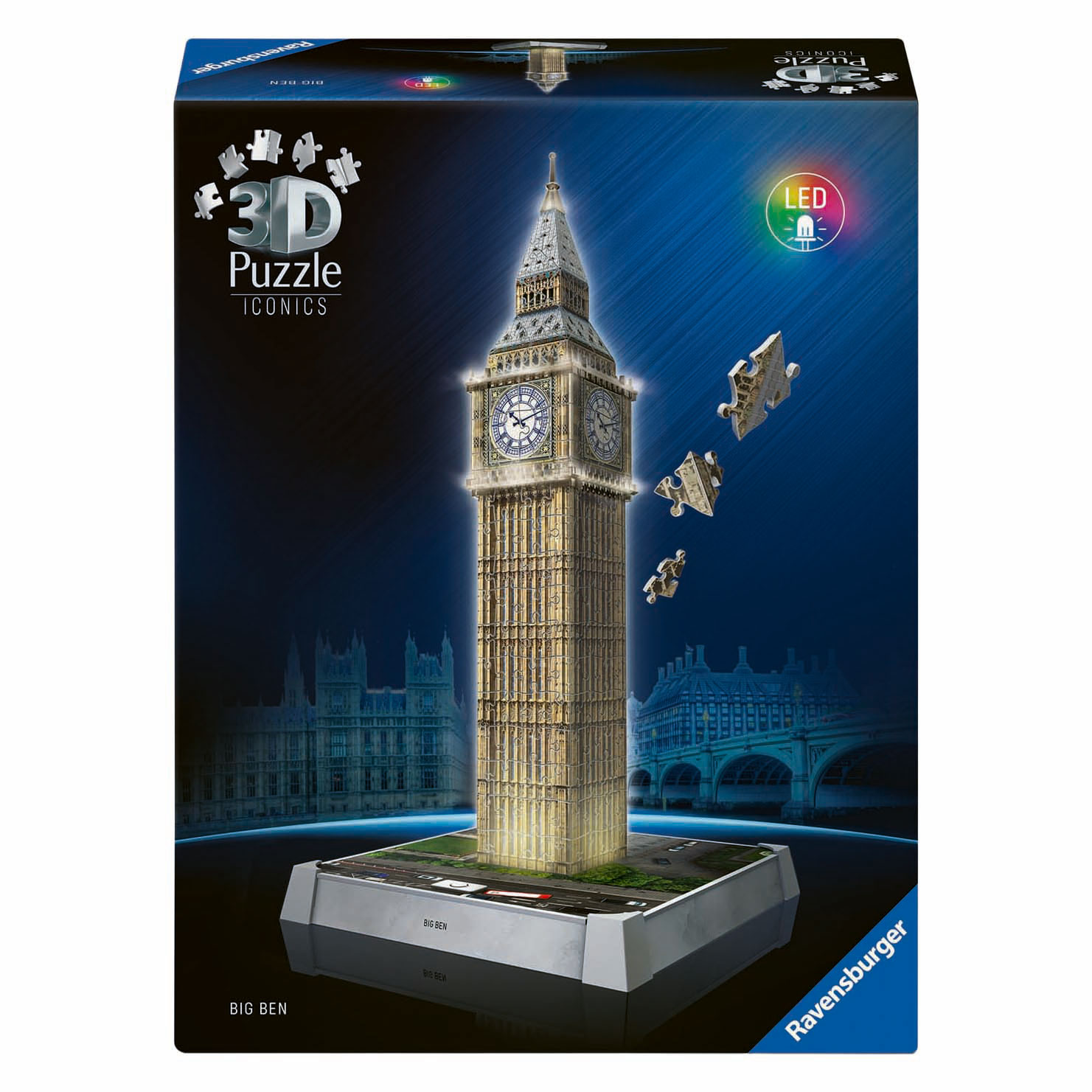 3D Puzzel Iconics Big Ben - Met Licht - 235st.