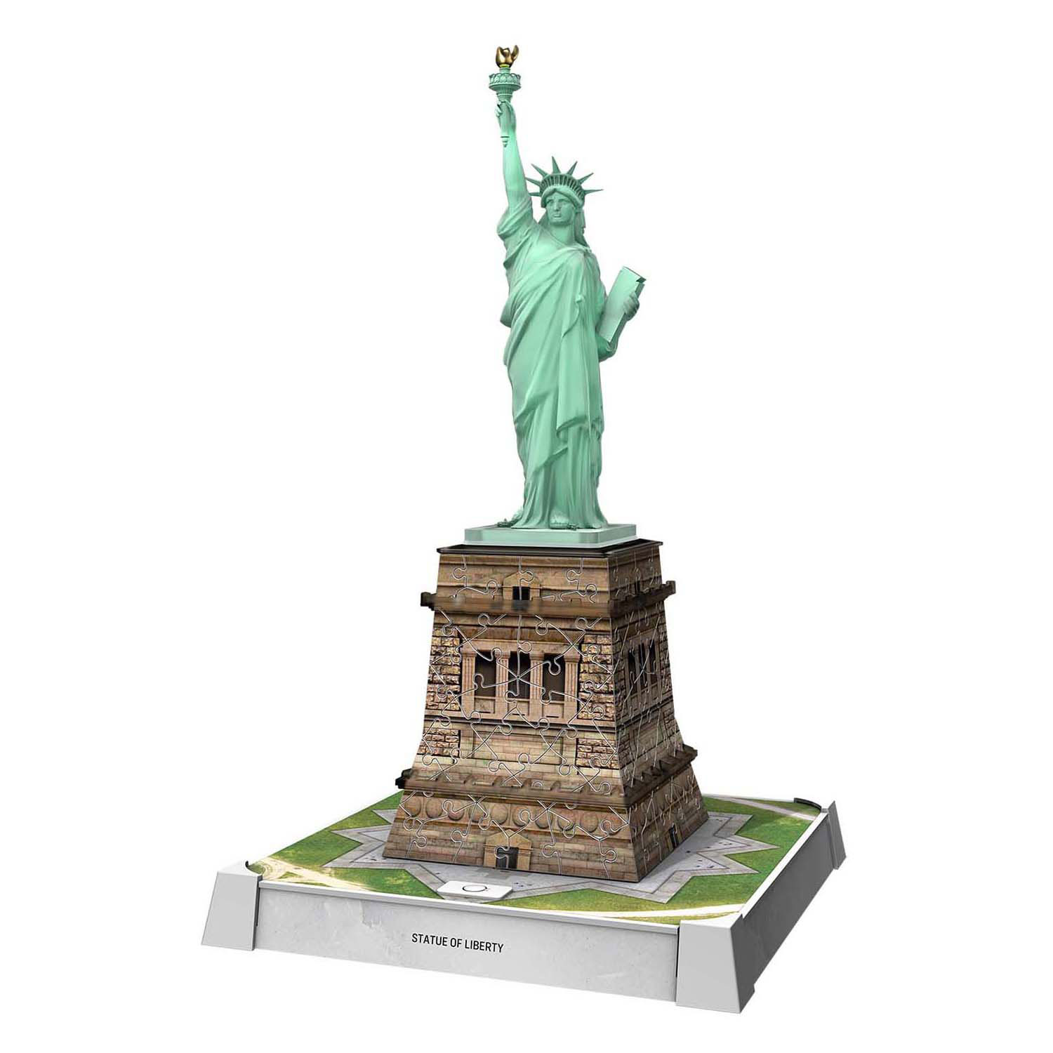 3D Puzzel Iconics Vrijheidsbeeld - Met Licht - 128st.