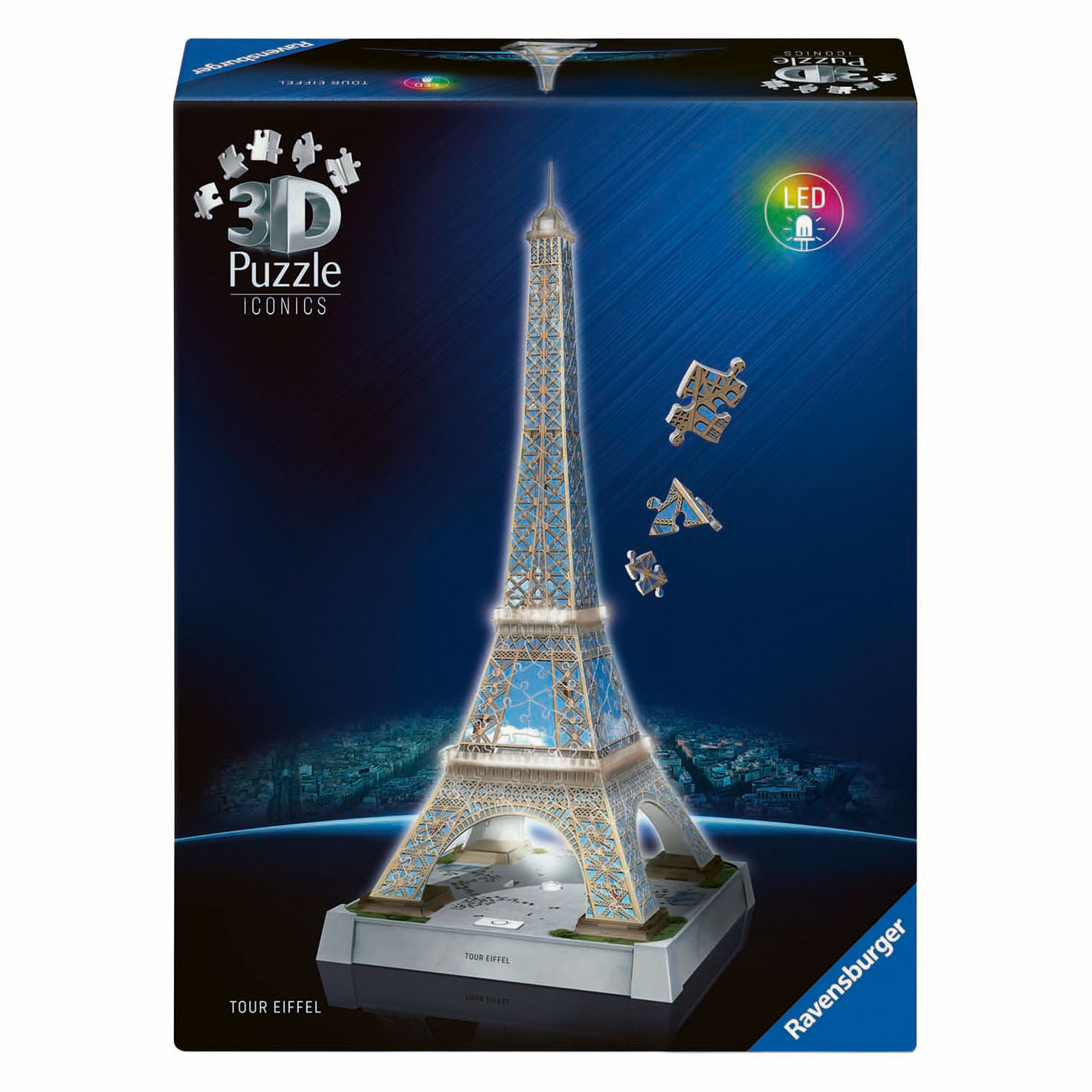 3D Puzzel Iconics Eiffeltoren - Met Licht - 243st.