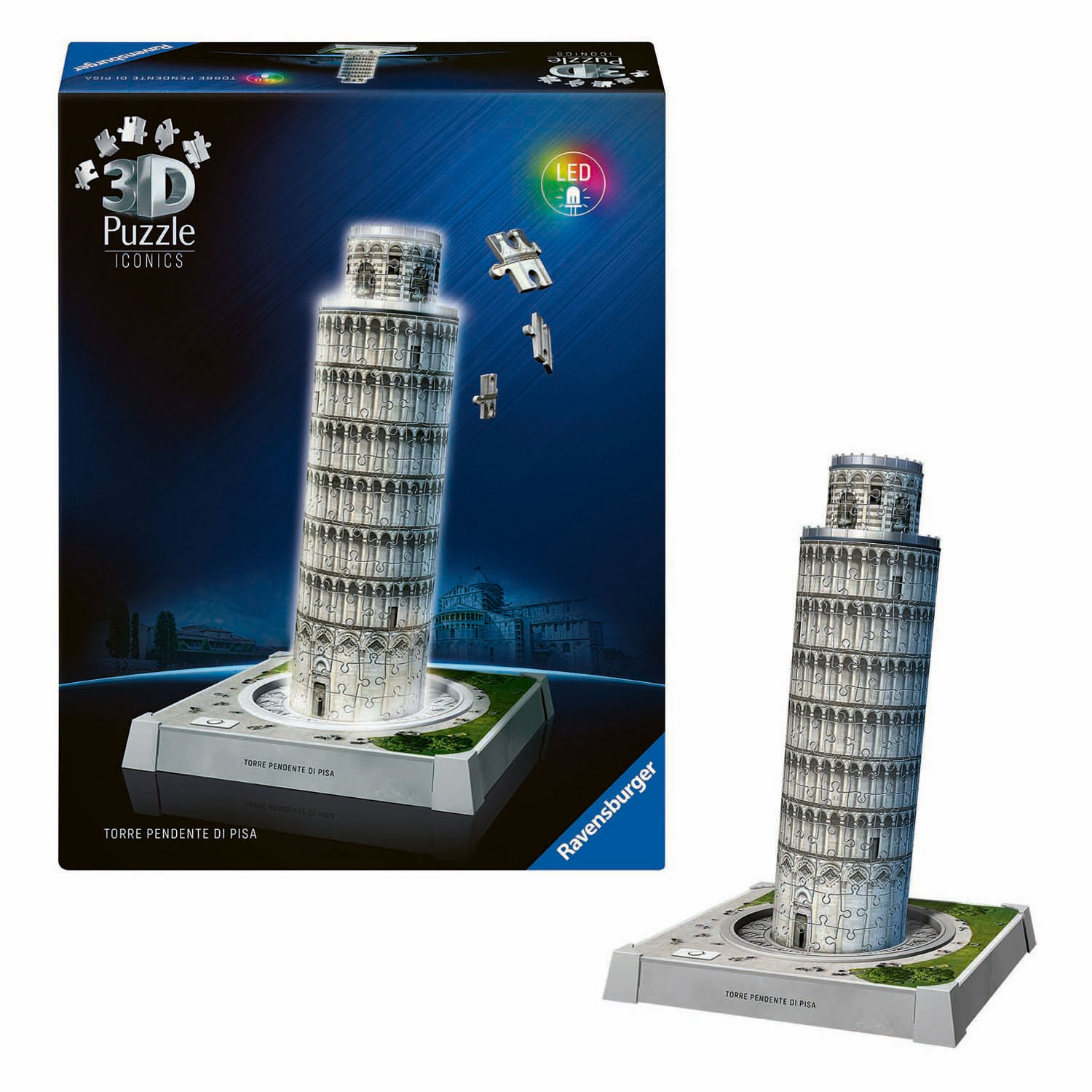 3D Puzzel Iconics Toren van Pisa - Met Licht - 231st.