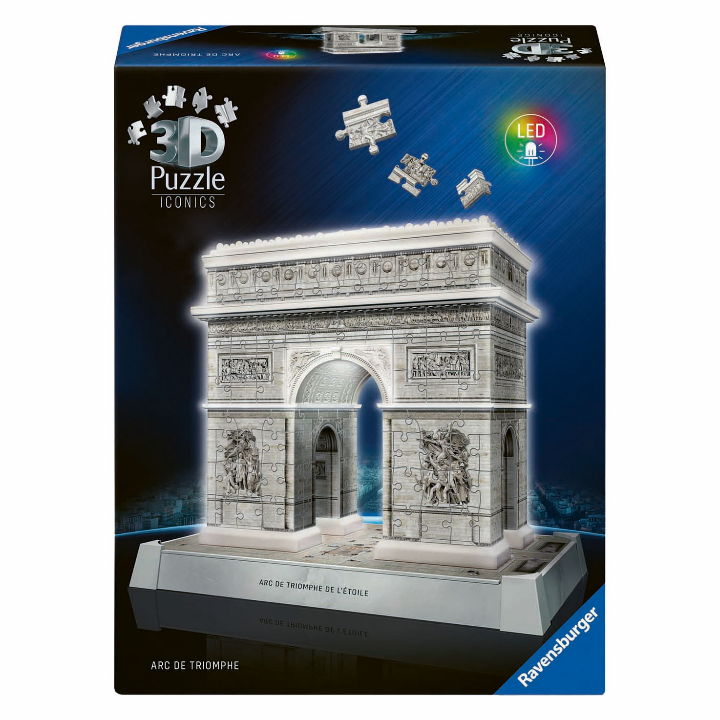 Puzzle 3D Iconics Arc de Triomphe Paris - Avec Lumière - 255 pcs.