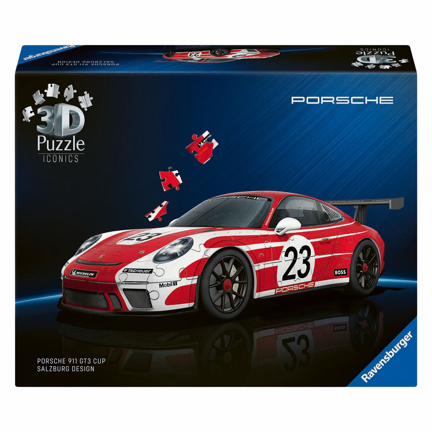 3D Puzzel Iconics Porsche 911 Salzburg Editie - 154st. 3D Puzzel Iconics Porsche 911 Salzburg Editie - 154st.