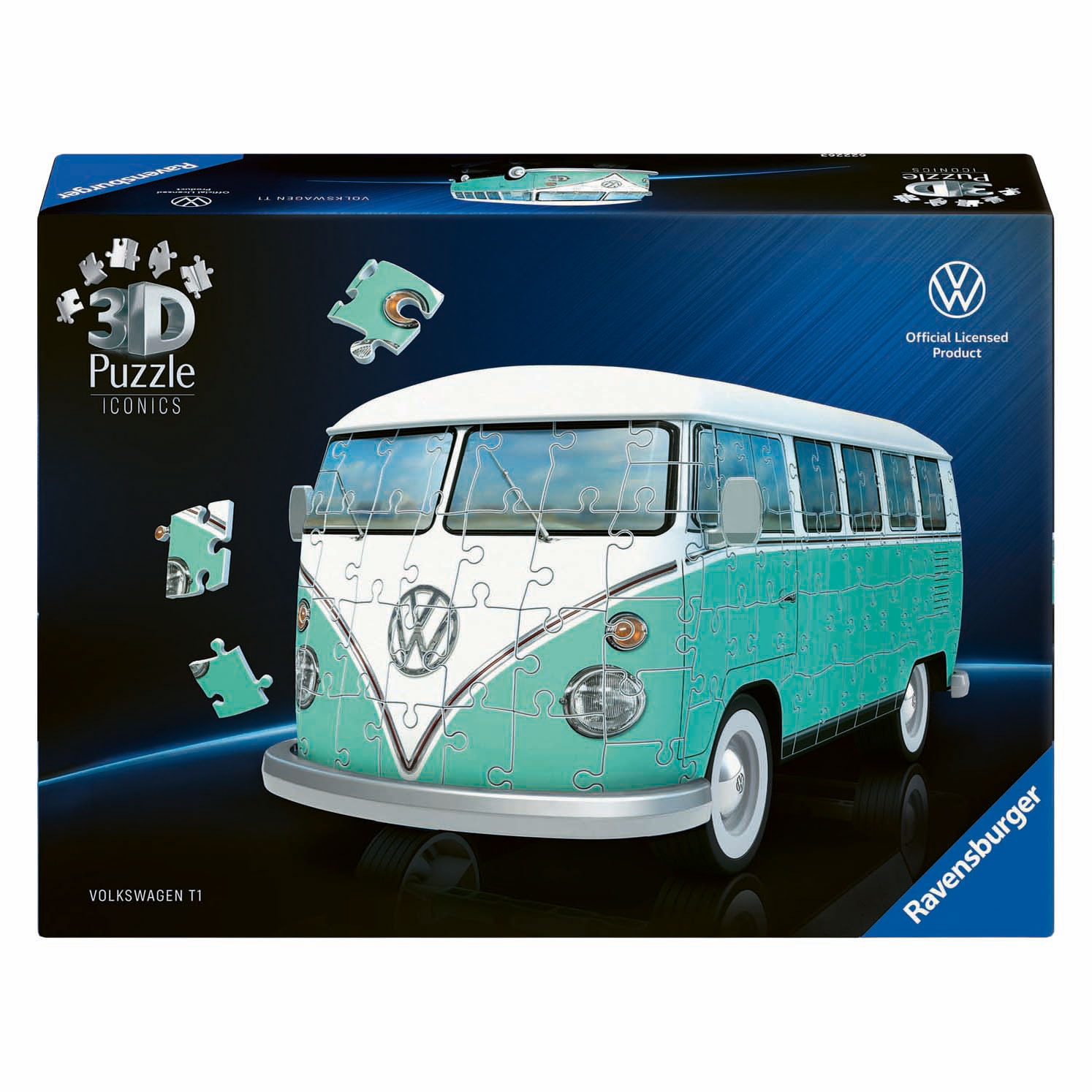 Puzzle 3D Iconiques Volkswagen T1 - 185 pièces.