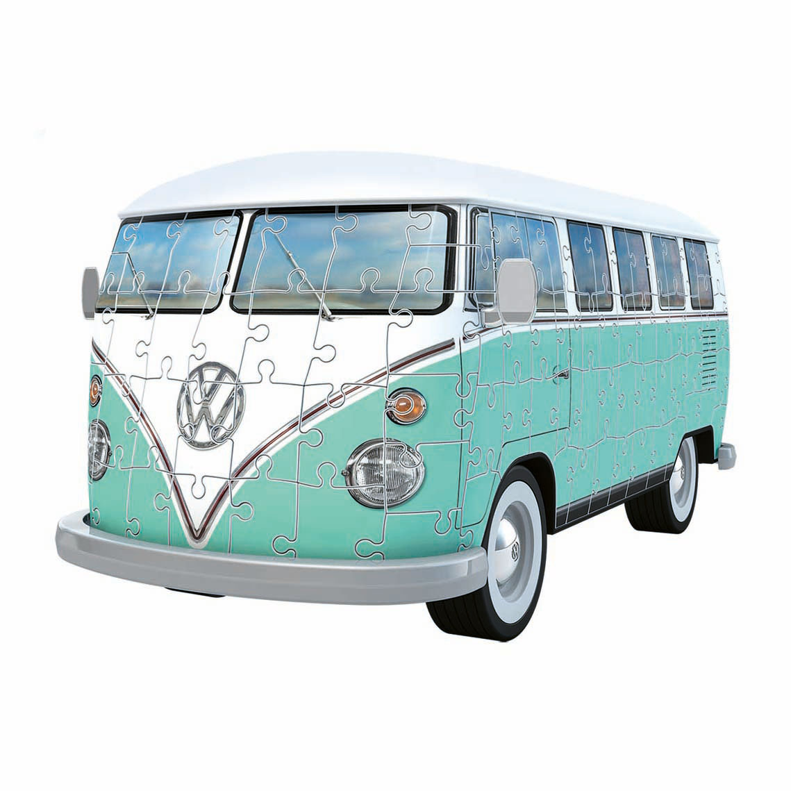 Puzzle 3D Iconiques Volkswagen T1 - 185 pièces.