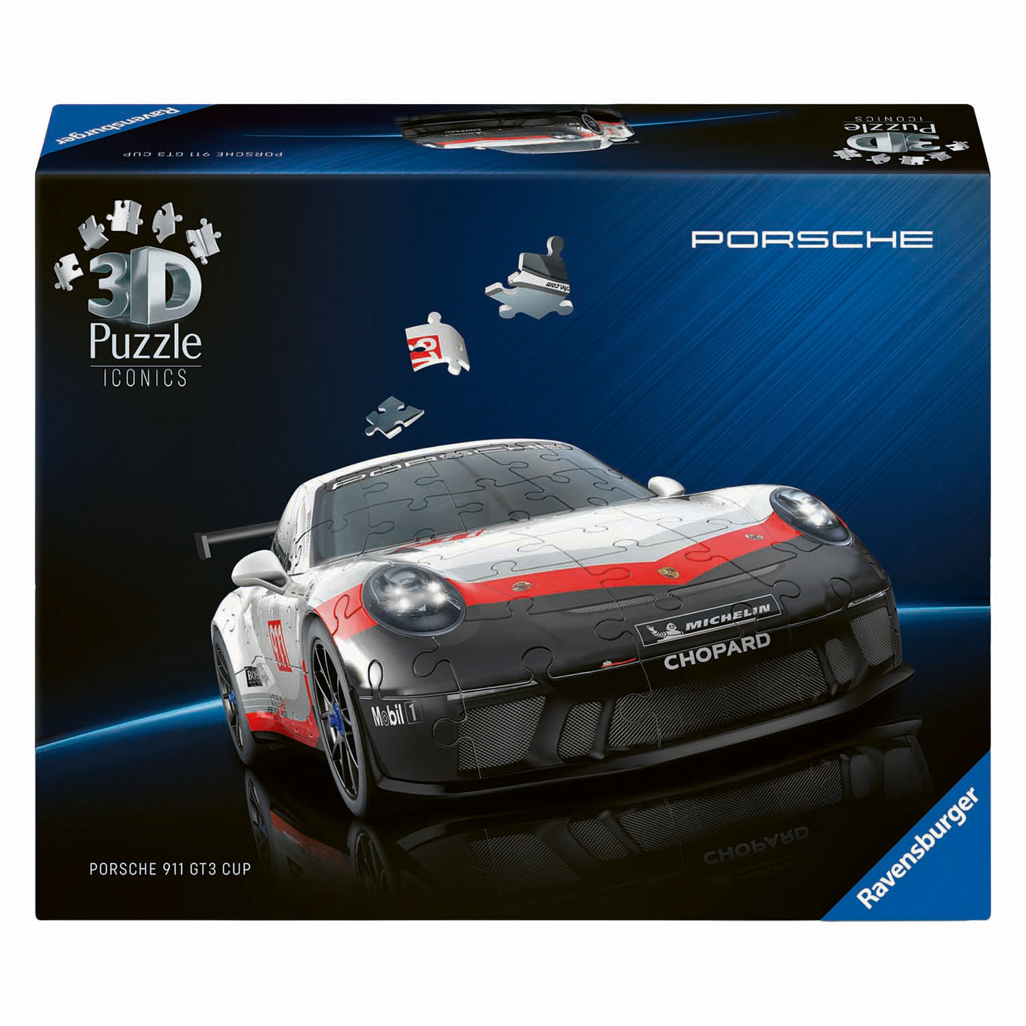 Puzzle 3D Iconiques Porsche 911 GT3 Cup - 154 pièces.