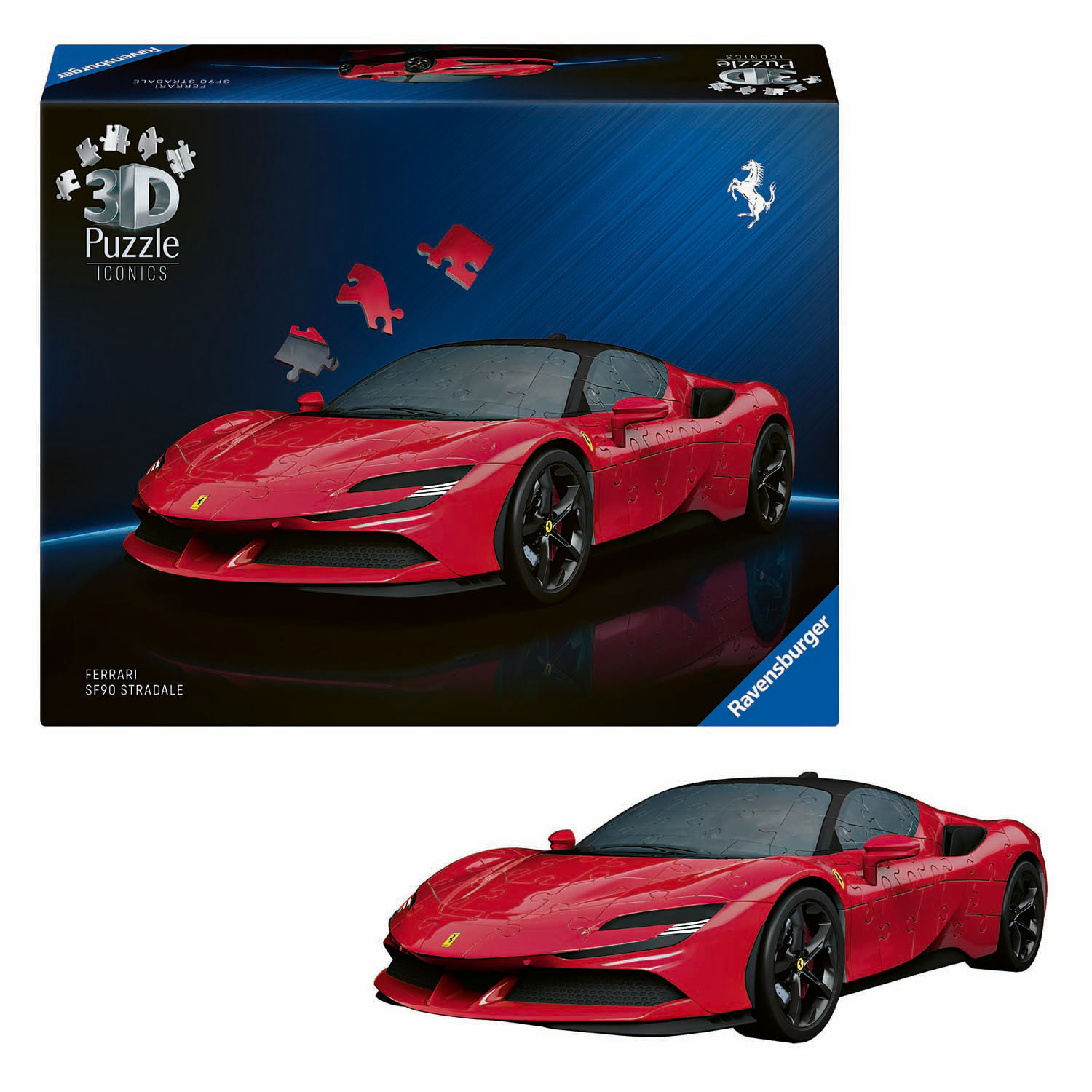 3D Puzzel Iconics Ferrari SF90 Stradale - 163st. 3D Puzzel Iconics Ferrari SF90 Stradale - 163st.