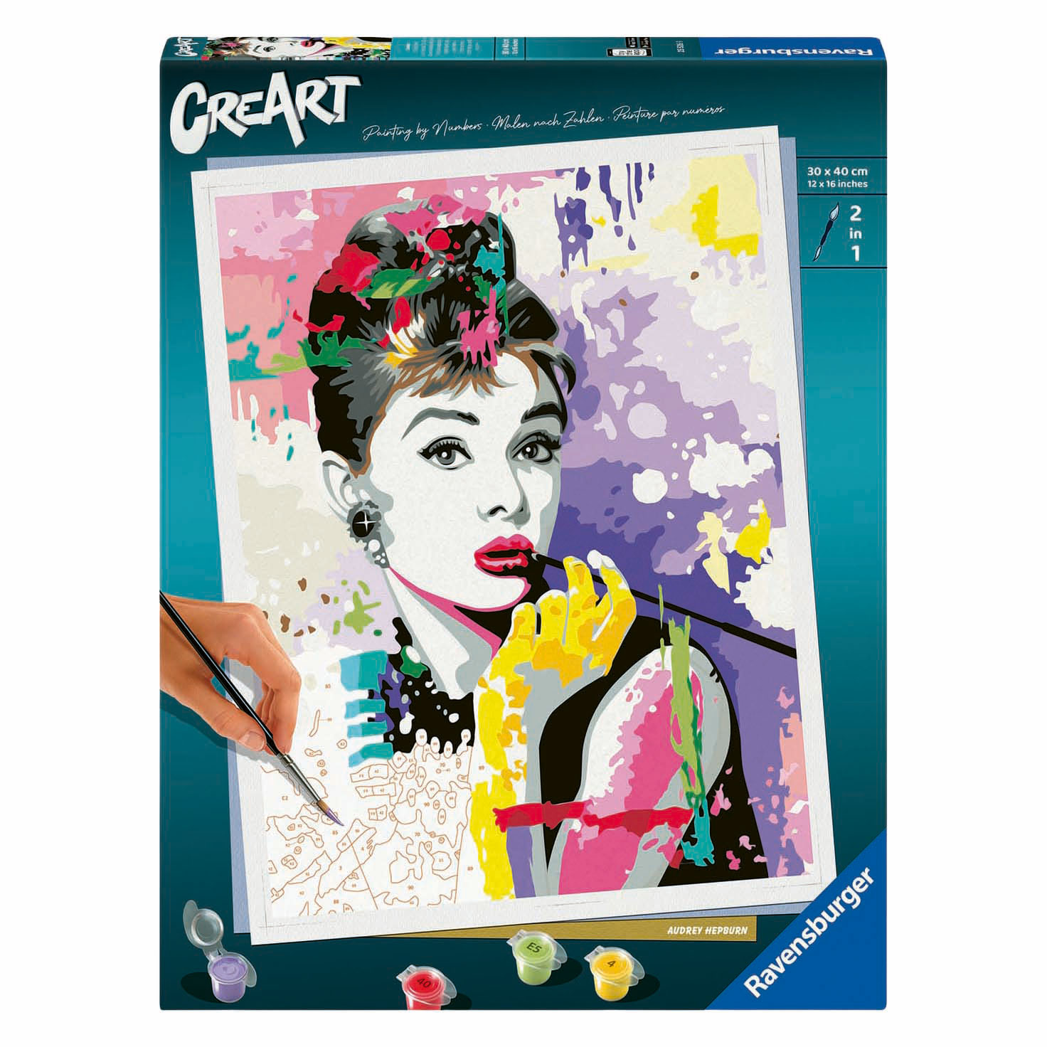 CreArt Peinture par numéros - Audrey Hepburn