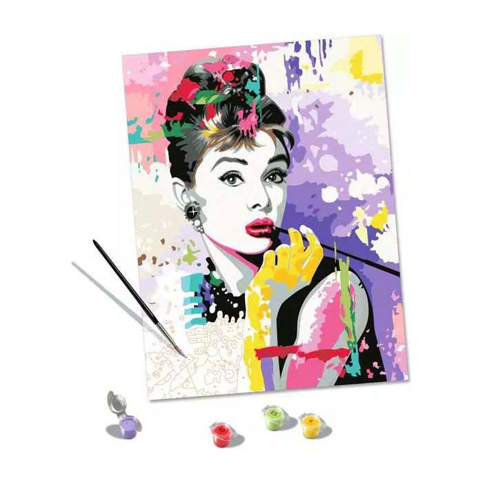 Peinture par numéros Ravensburger CreArt - Audrey Hepburn
