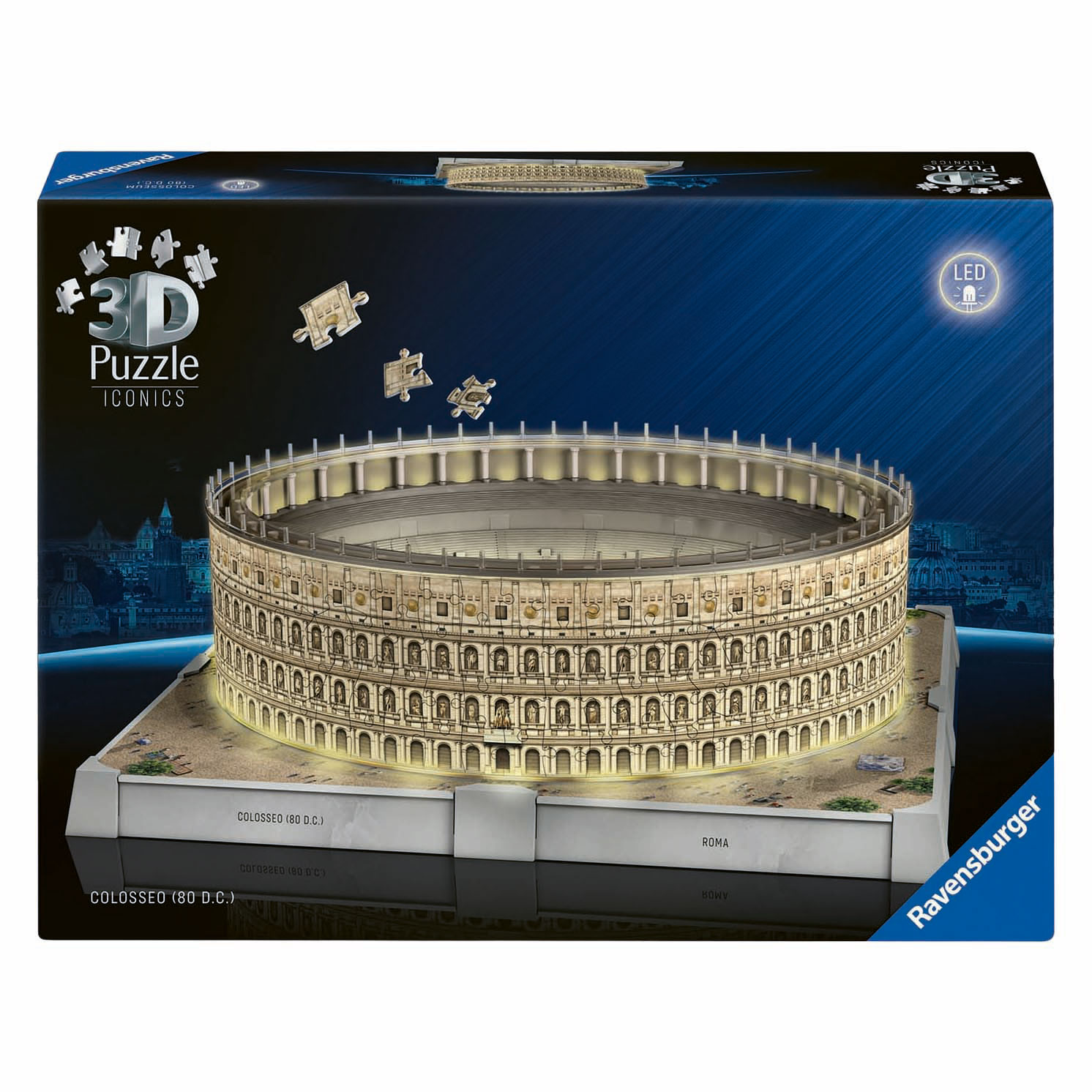 Puzzle 3D Iconiques Colisée Rome - Avec Lumière - 291e.