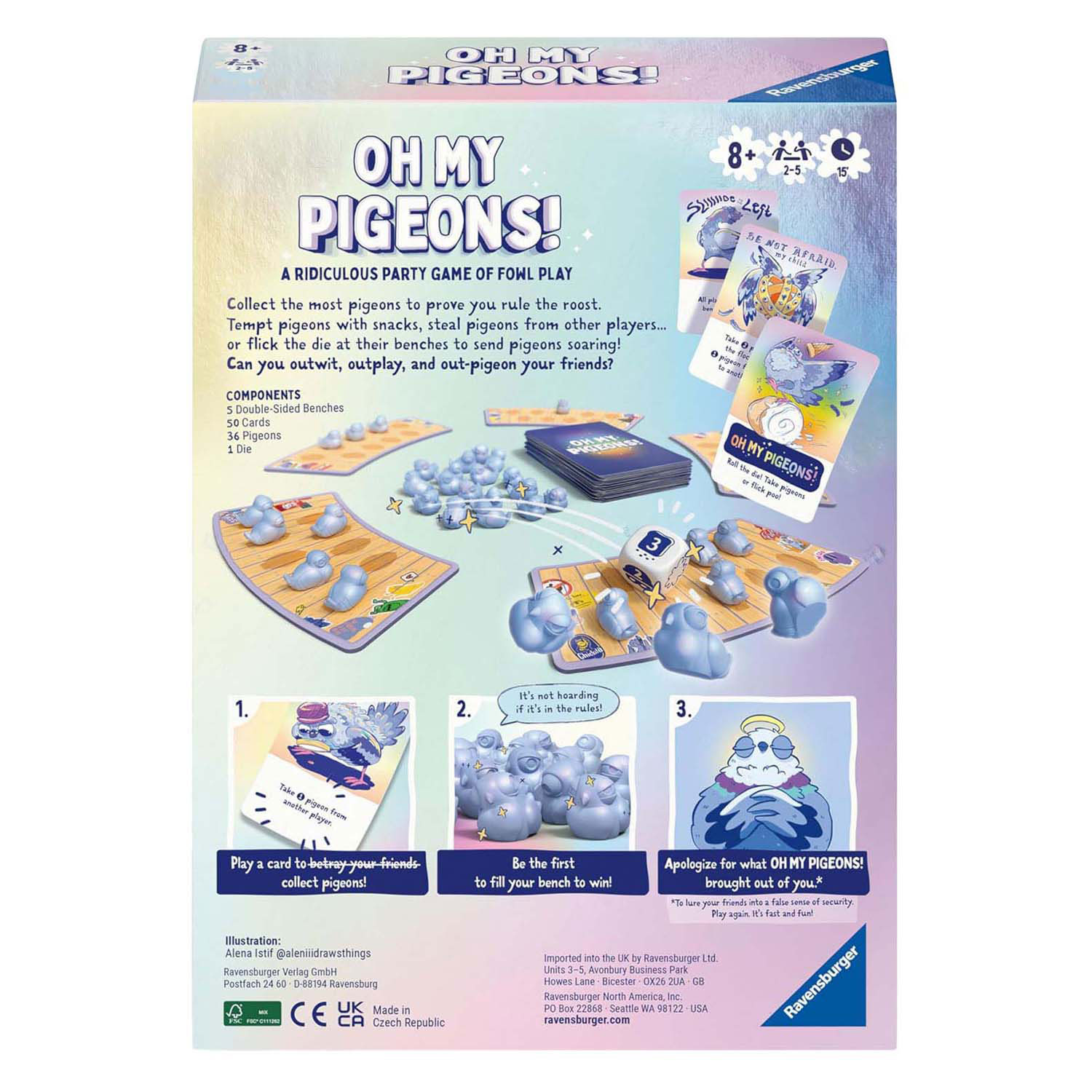 Ravensburger Oh My Pigeons Spiel - 2-5 Spieler