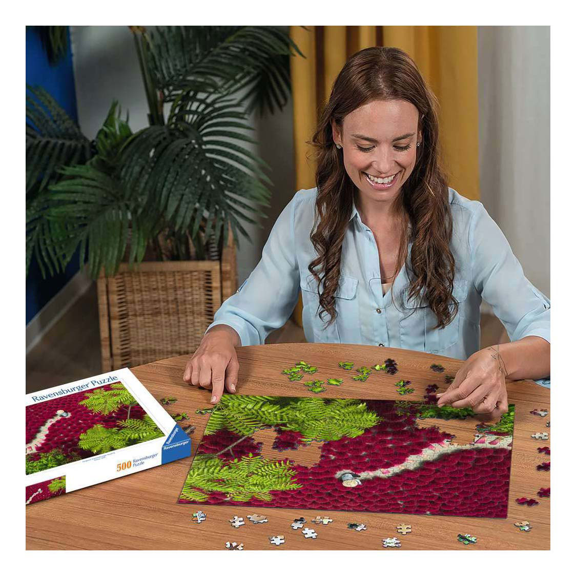 Ravensburger Legpuzzel Une mer de rouge - 500 pièces.