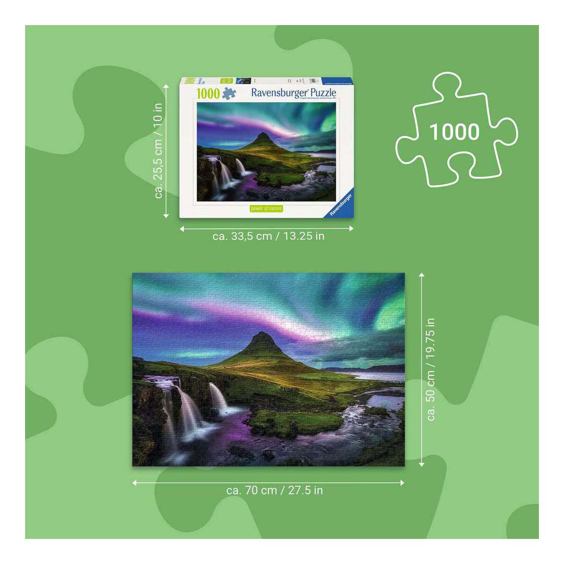 Ravensburger Legpuzzel Aurora Over Kirkjufell - 1000st.