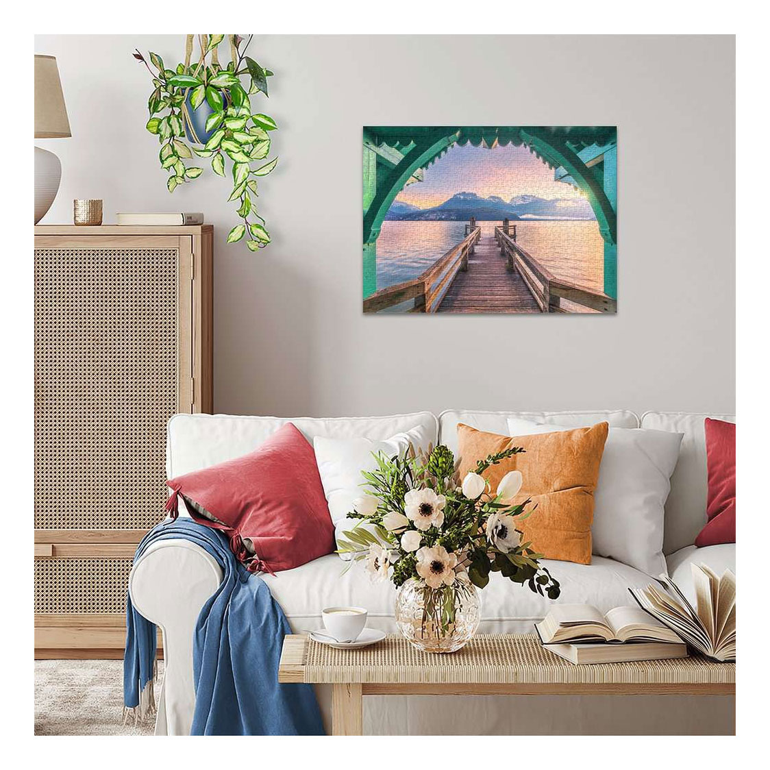 Ravensburger Legpuzzel Footbridge at Lac d'Annecy - 1000st.