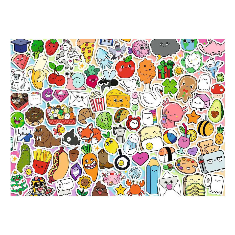 Ravensburger Legpuzzel Cute Kawaii Chaos - 500st.