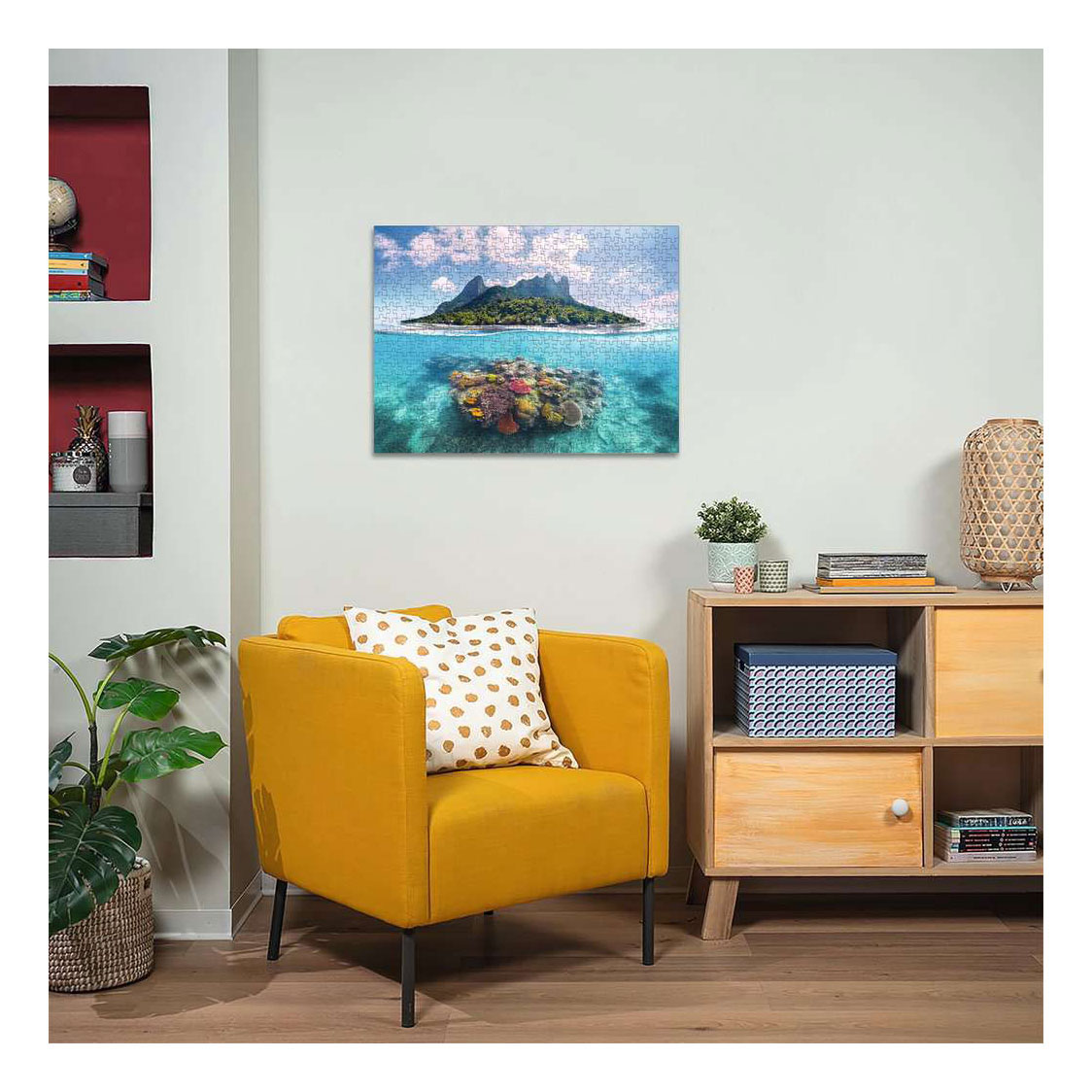 Puzzle Ravensburger Paysage aquatique insulaire - 500 pièces.