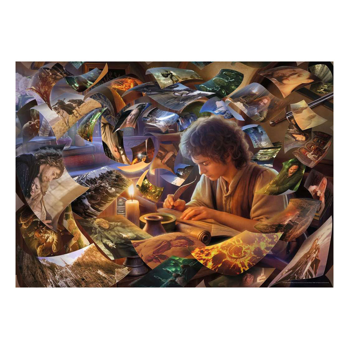 Puzzle Ravensburger Le Voyage de Frodon (Le Seigneur des Anneaux) - 1000 pièces.