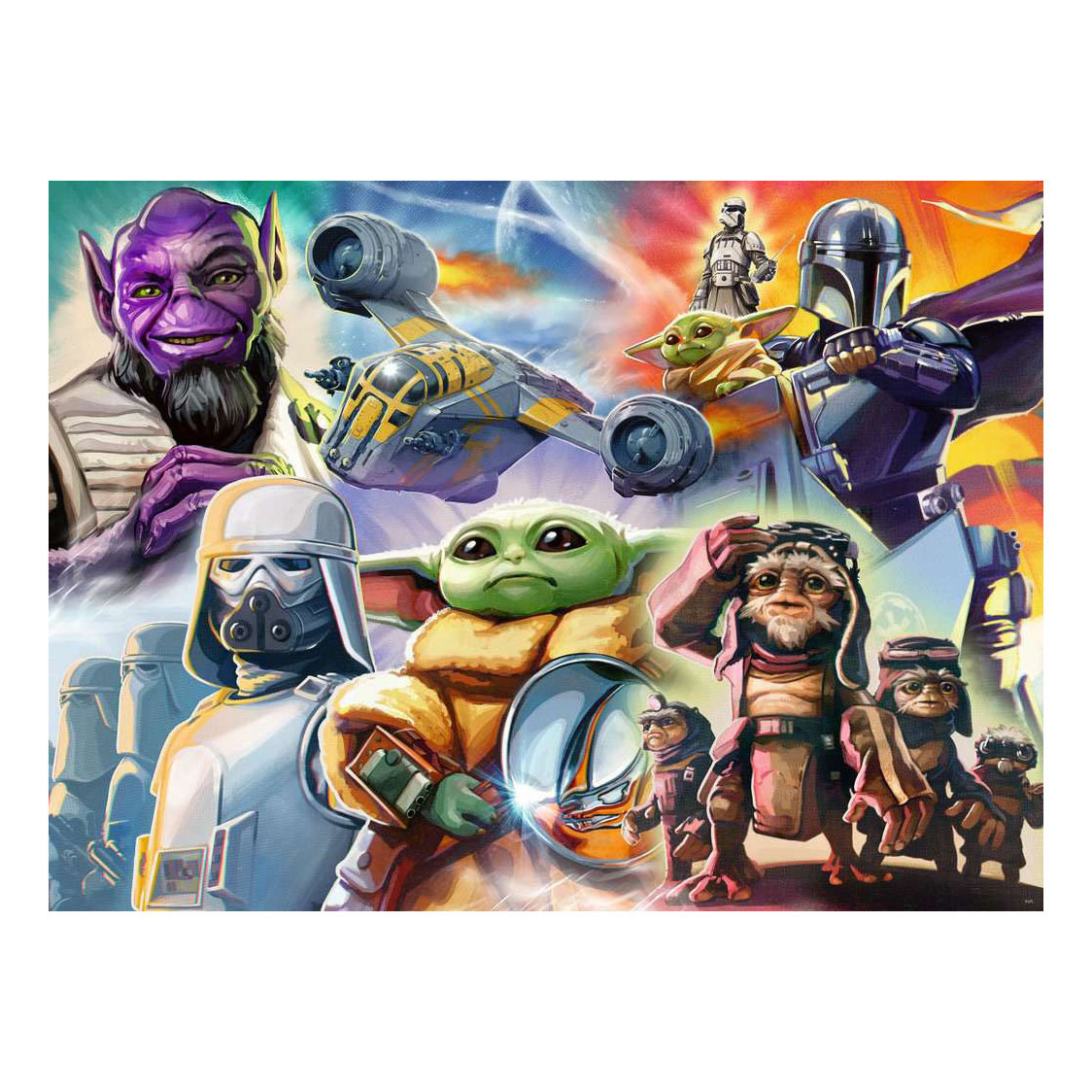 Ravensburger Legpuzzel The Mandalorian and Grogu - 500st.
