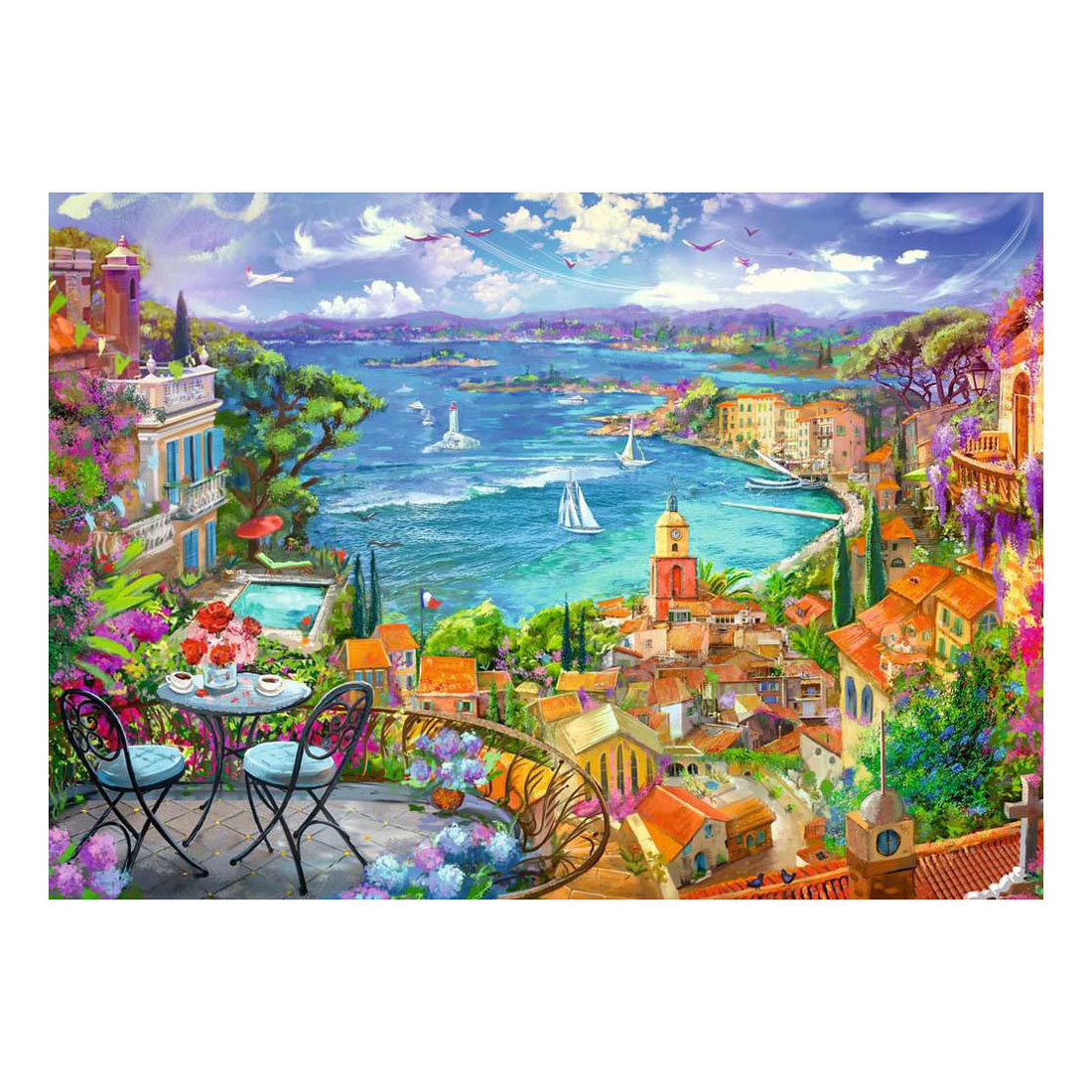 Puzzle Ravensburger Saint-Tropez - 1000 pièces