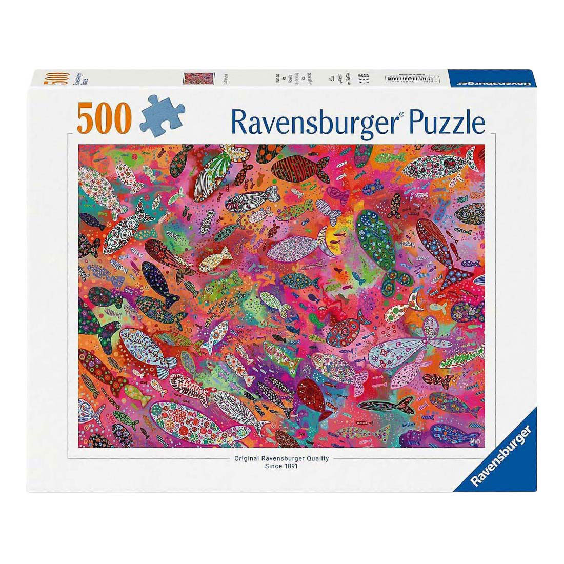 Puzzle Ravensburger Poisson Fuchsia - 500 pièces.