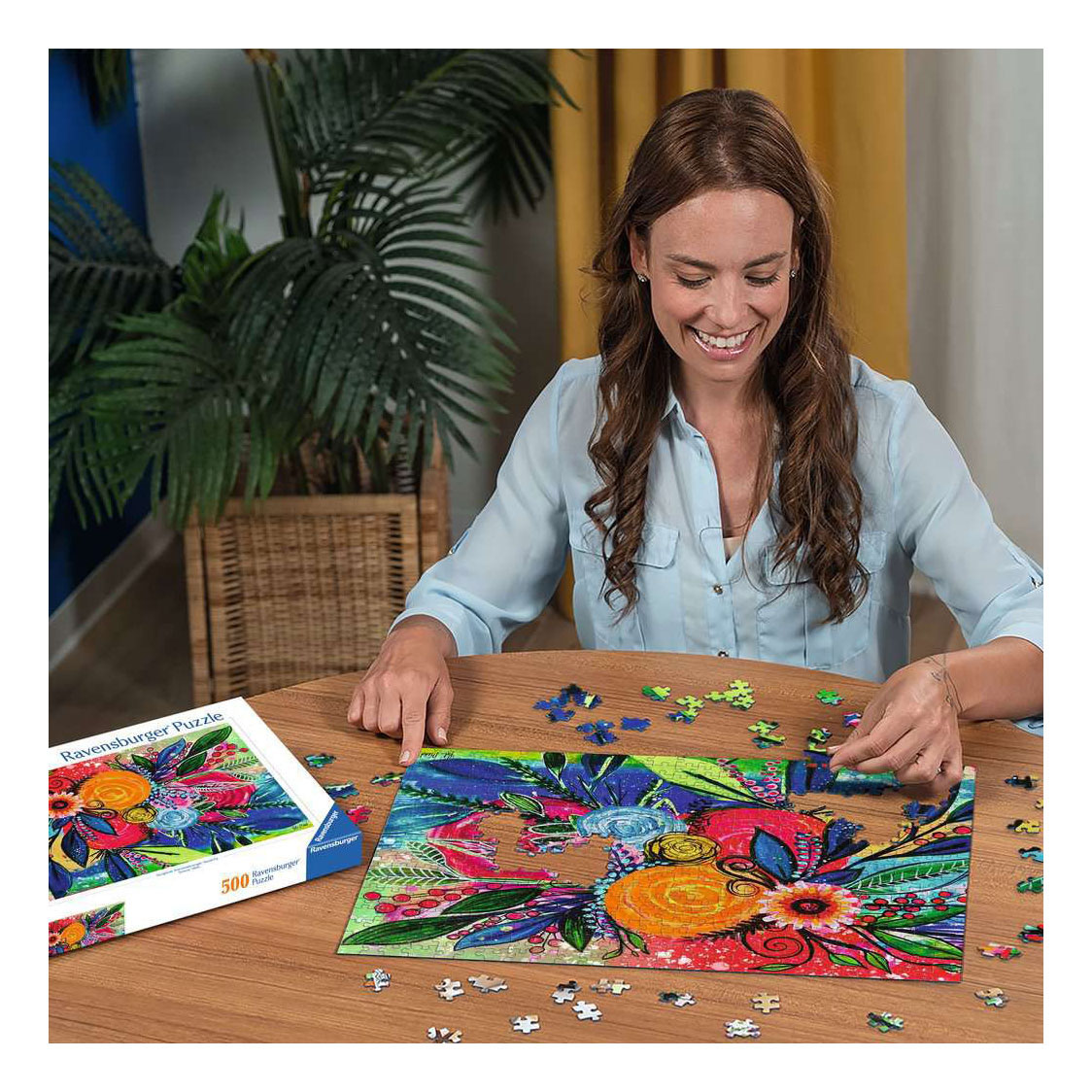 Puzzle Ravensburger Color Burst - 500 pièces.