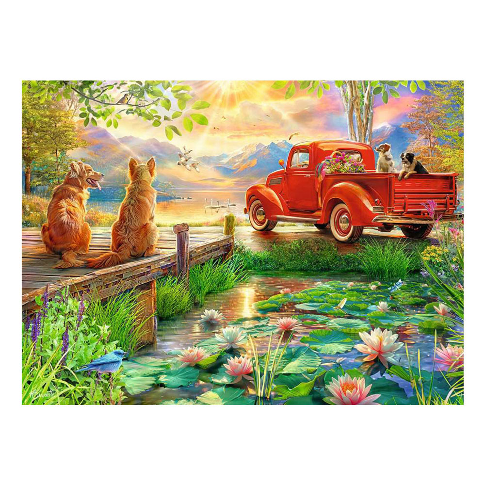 Puzzle Ravensburger Amour d'été - 500 pièces.