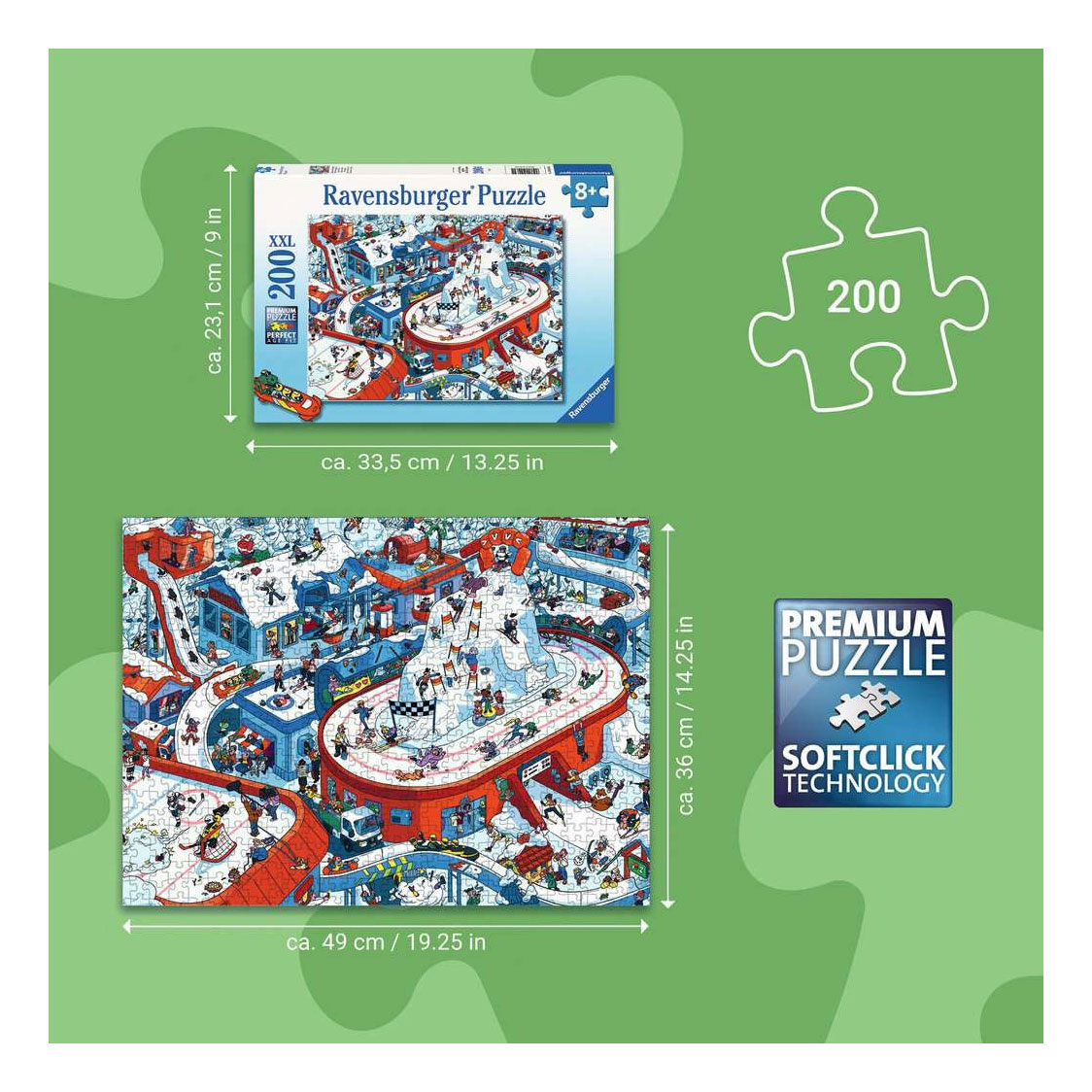 Ravensburger Legpuzzel Winter Sport Stadium 200 XXL st.