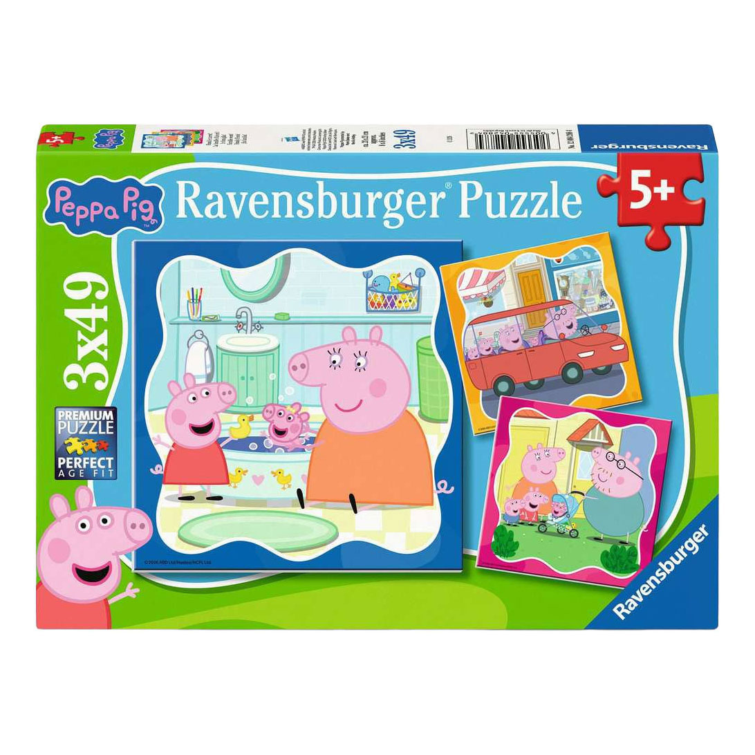 Ravensburger Puzzle Peppa Pig - 3x49 Teile.