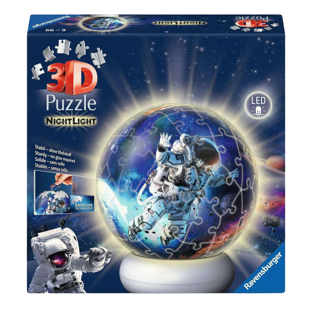 3D Puzzle NightLight Astronauts in Space