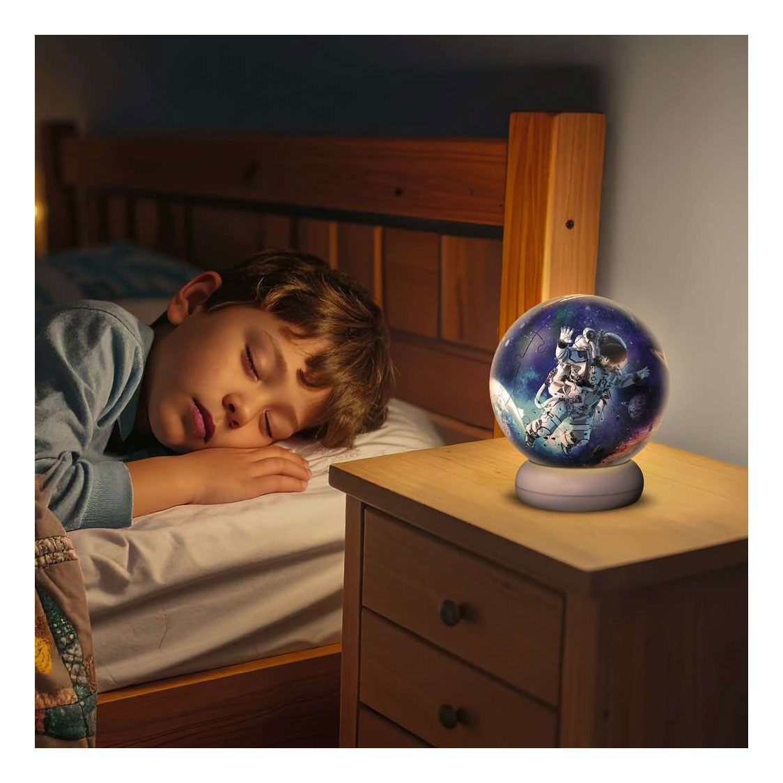 3D Puzzle NightLight Astronauts in Space