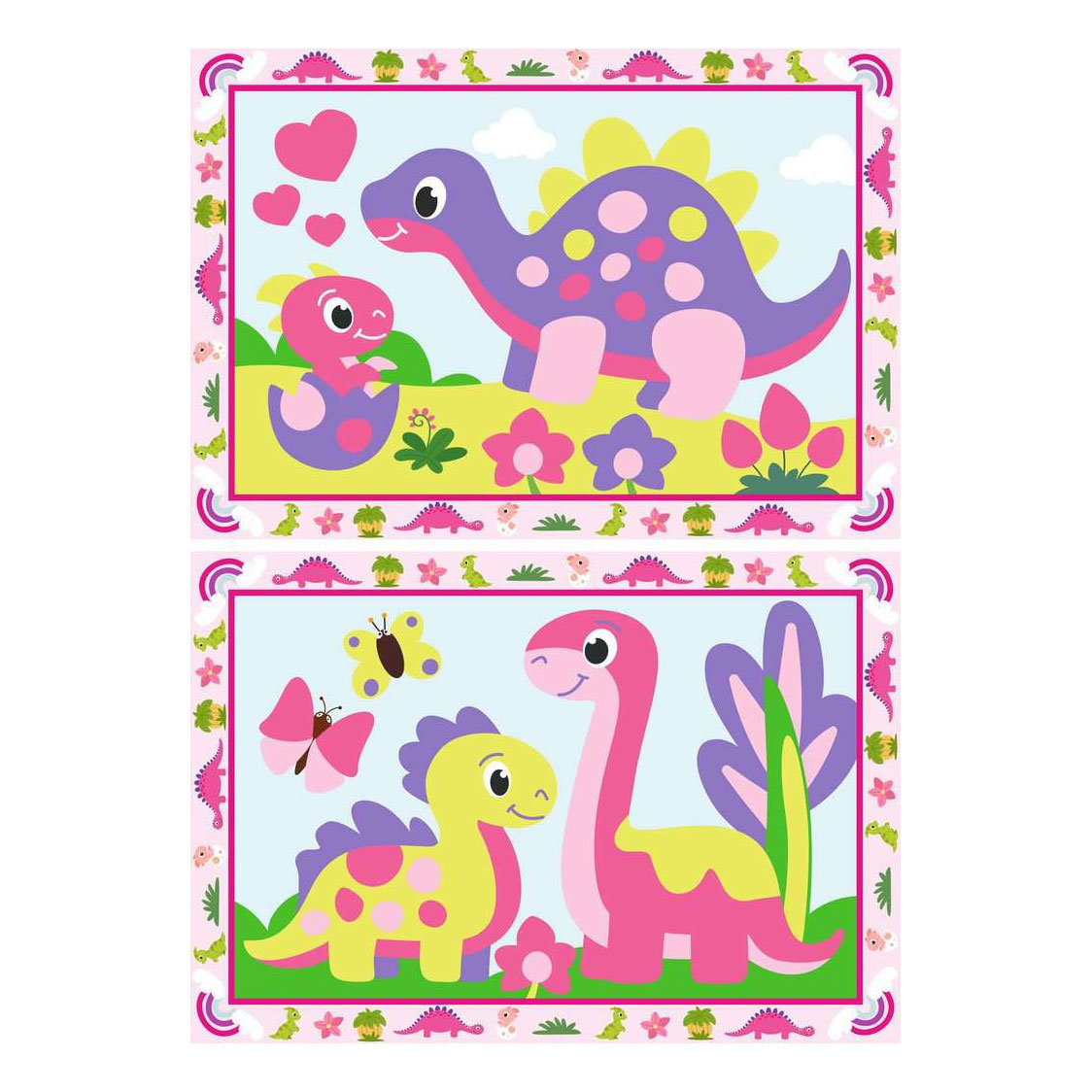 Ravensburger CreArt Schilderen op Nummer - Kleurrijke Dino's