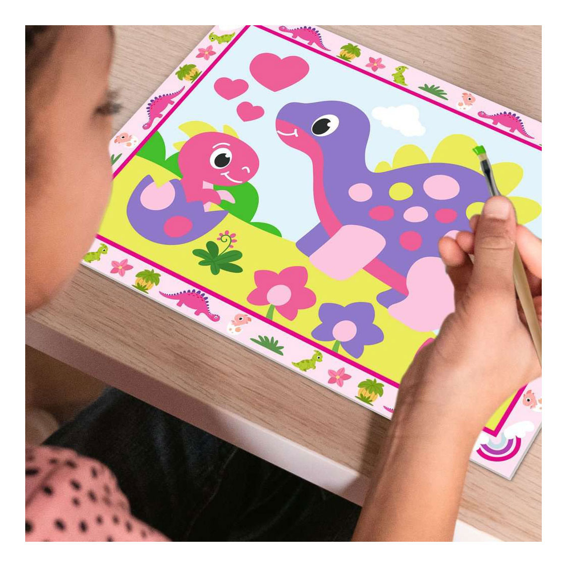 Ravensburger CreArt Schilderen op Nummer - Kleurrijke Dino's