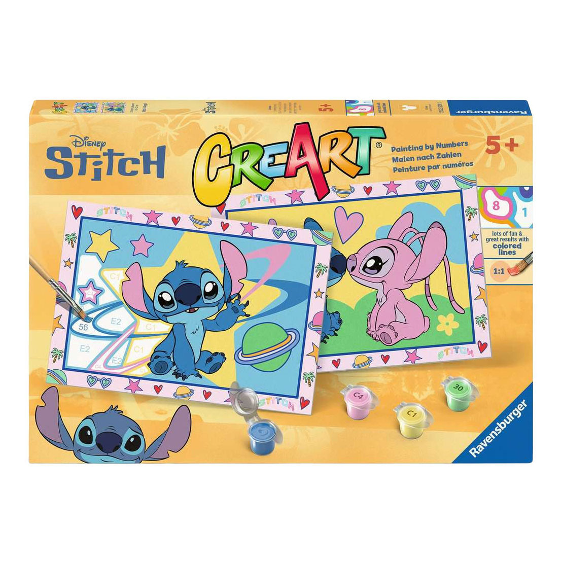 Ravensburger CreArt Schilderen op Nummer - Stitch & Angel