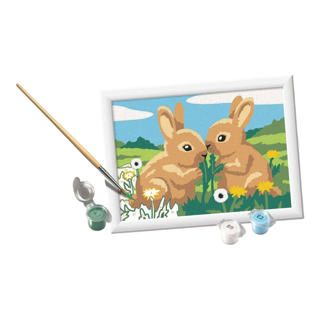 Ravensburger CreArt Schilderen op Nummer - Konijnen Vriendjes