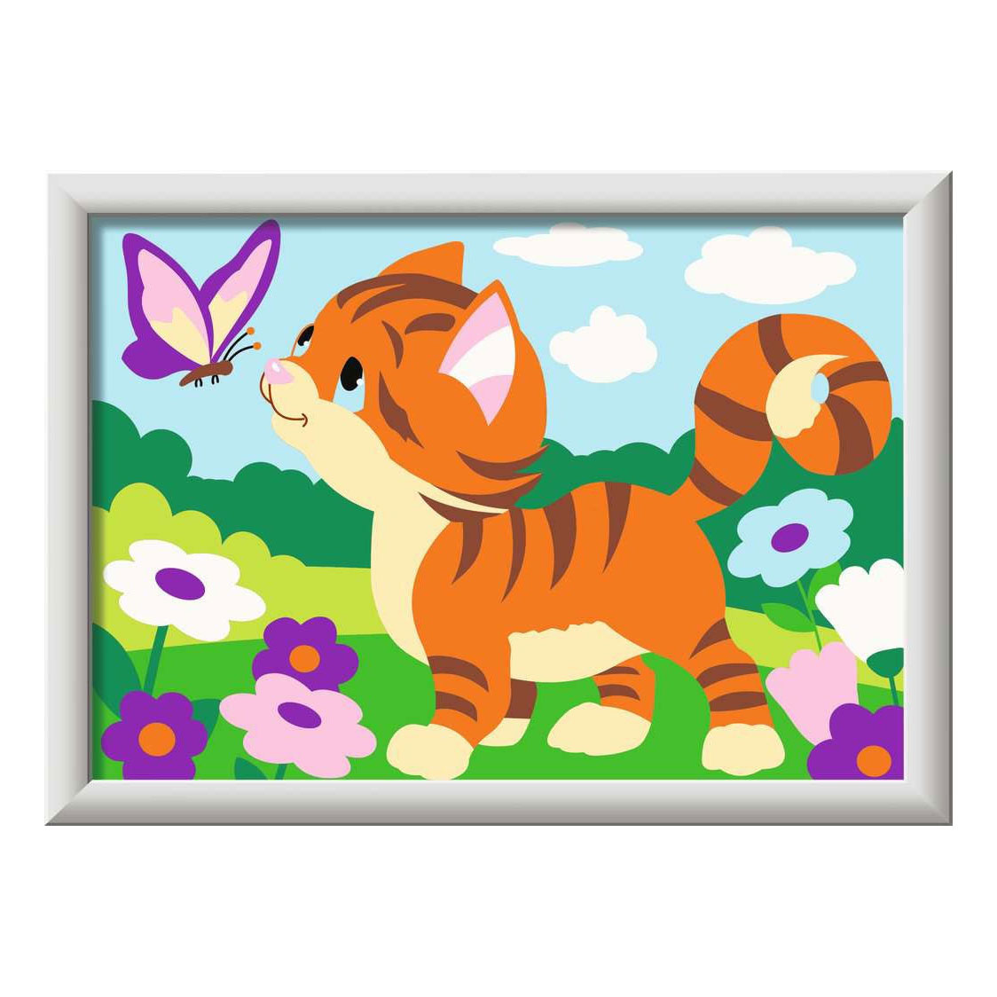 Ravensburger CreArt Schilderen op Nummer - Kat met Vlinder