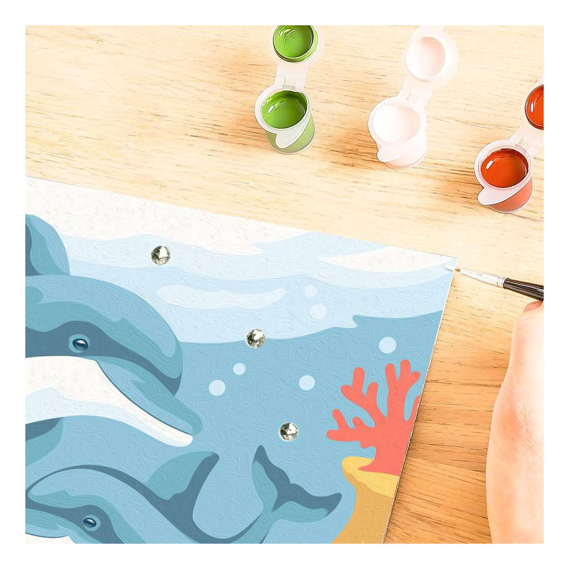 Ravensburger CreArt Schilderen op Nummer - Springende Dolfijn