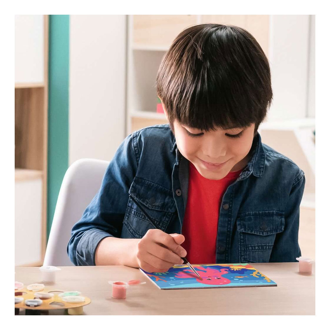 Ravensburger CreArt Schilderen op Nummer - Octopus (Neon)